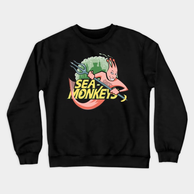 Sea Monkeys! Crewneck Sweatshirt by stevethomasart